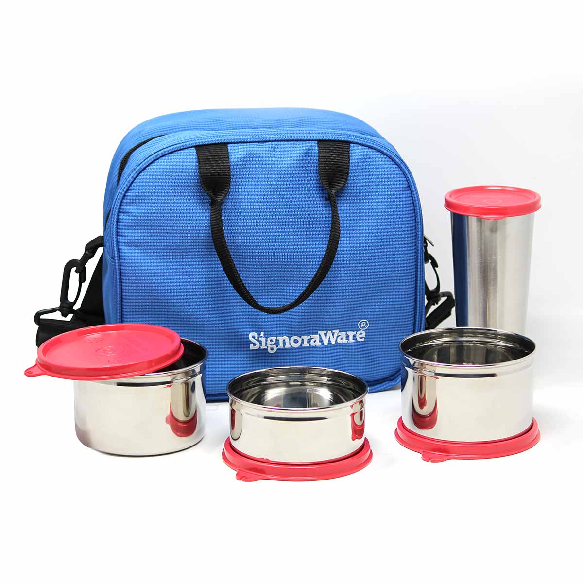 Sling Steel Lunch Box with Steel Tumbler