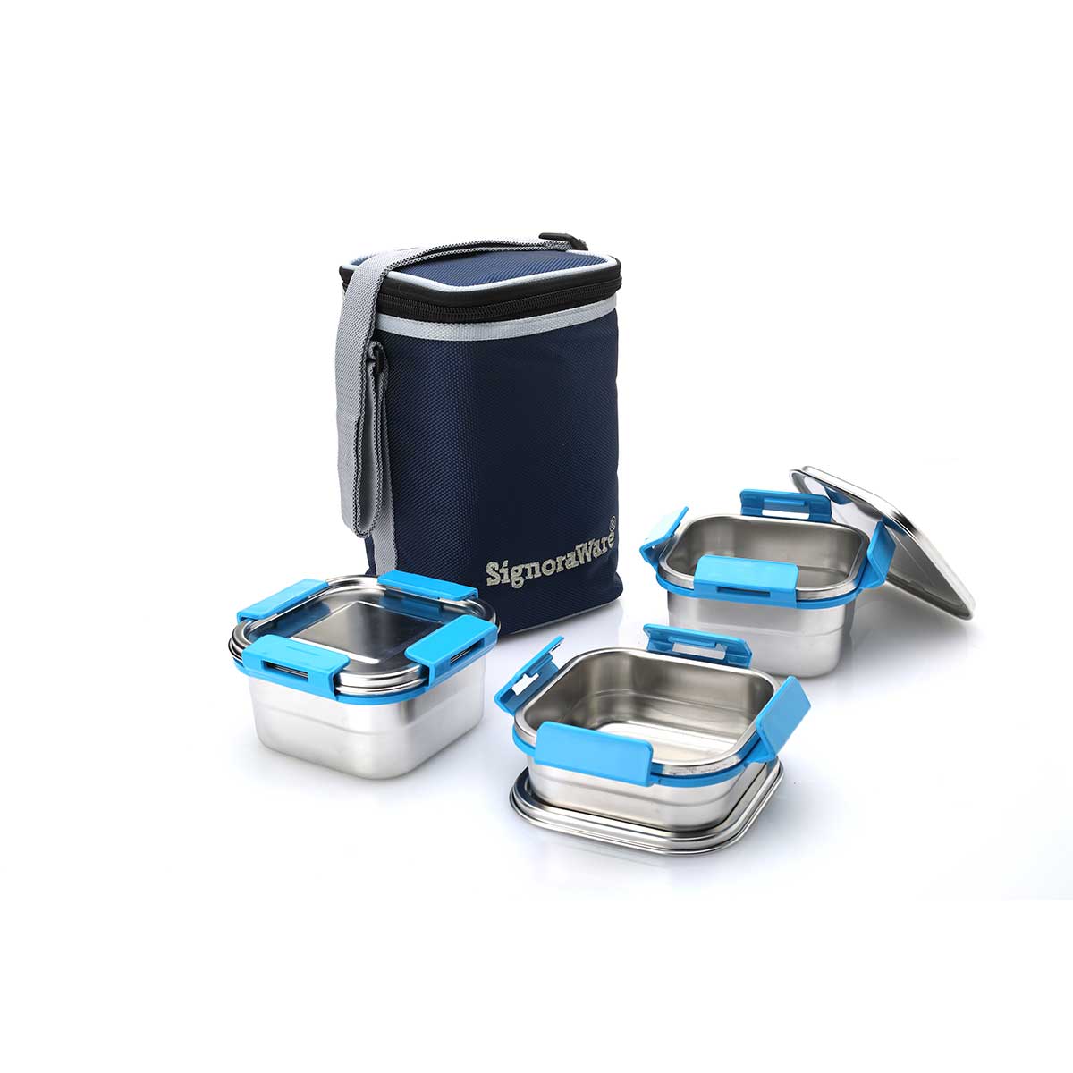 Director Squarex Steel Lunch Box – Signoraware