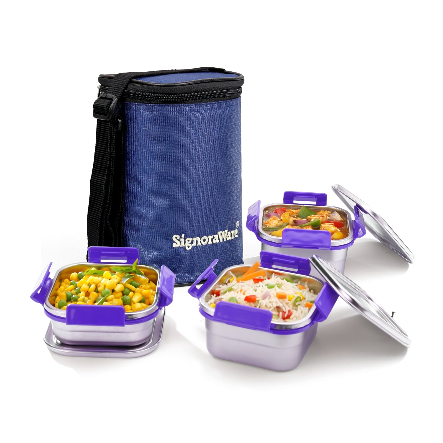 Director Squarex Steel Lunch Box – Signoraware