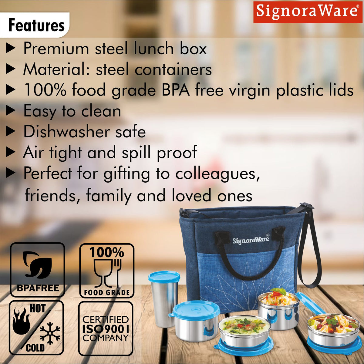 Office Lunch Box with Tumbler