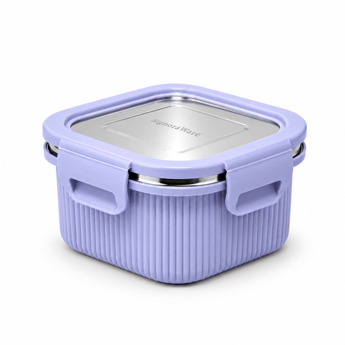 Lock N Store Microsafe Square Steel Container 400 ml