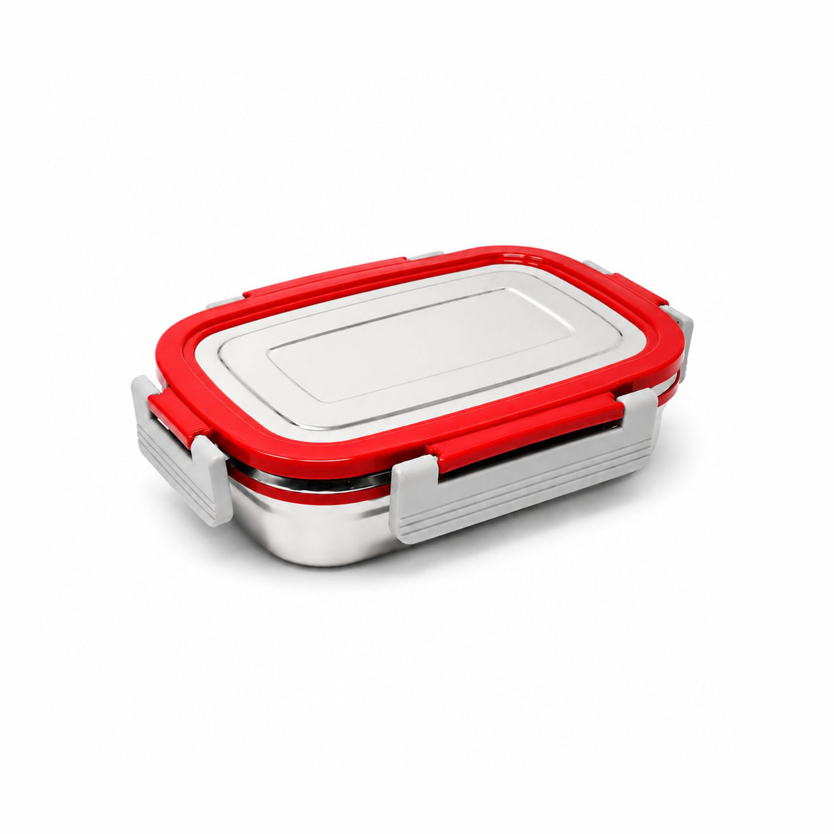Lock N Store Steel Rectangular 650 ml. with Steel Lid