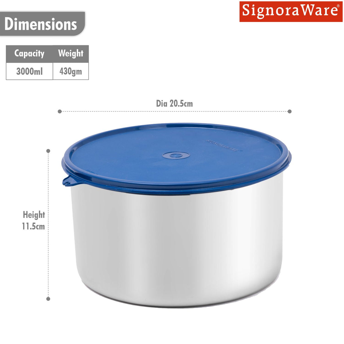Storewell Steel Jumbo 3 litre