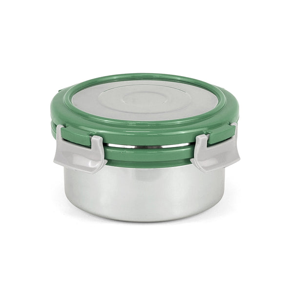 Lock N Store Steel Container Round with Steel lid 350ml