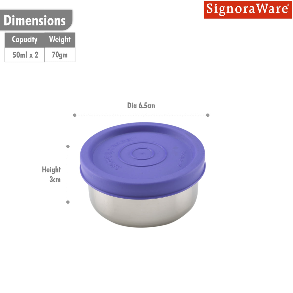 Nano Round Steel Small | Set of 2 | 50 ml Each