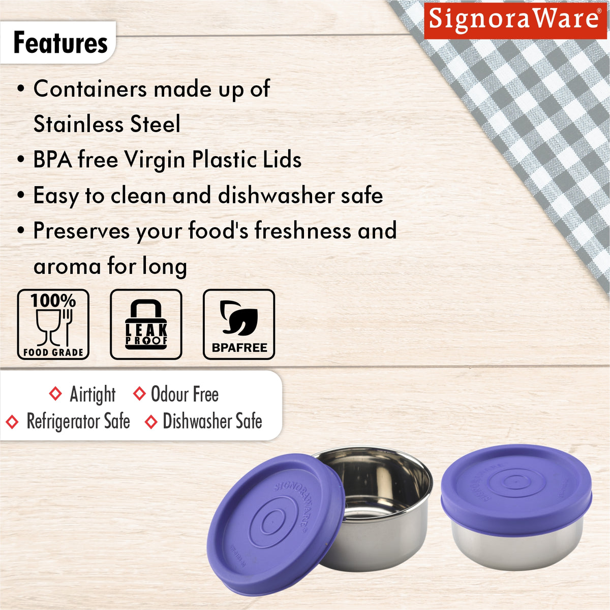 Nano Round Steel Small | Set of 2 | 50 ml Each