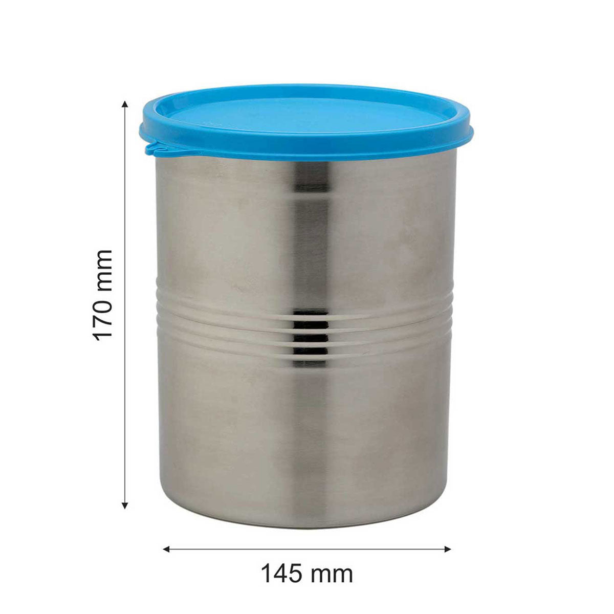 Modular Steel Container Round 2000ml, Set of 1