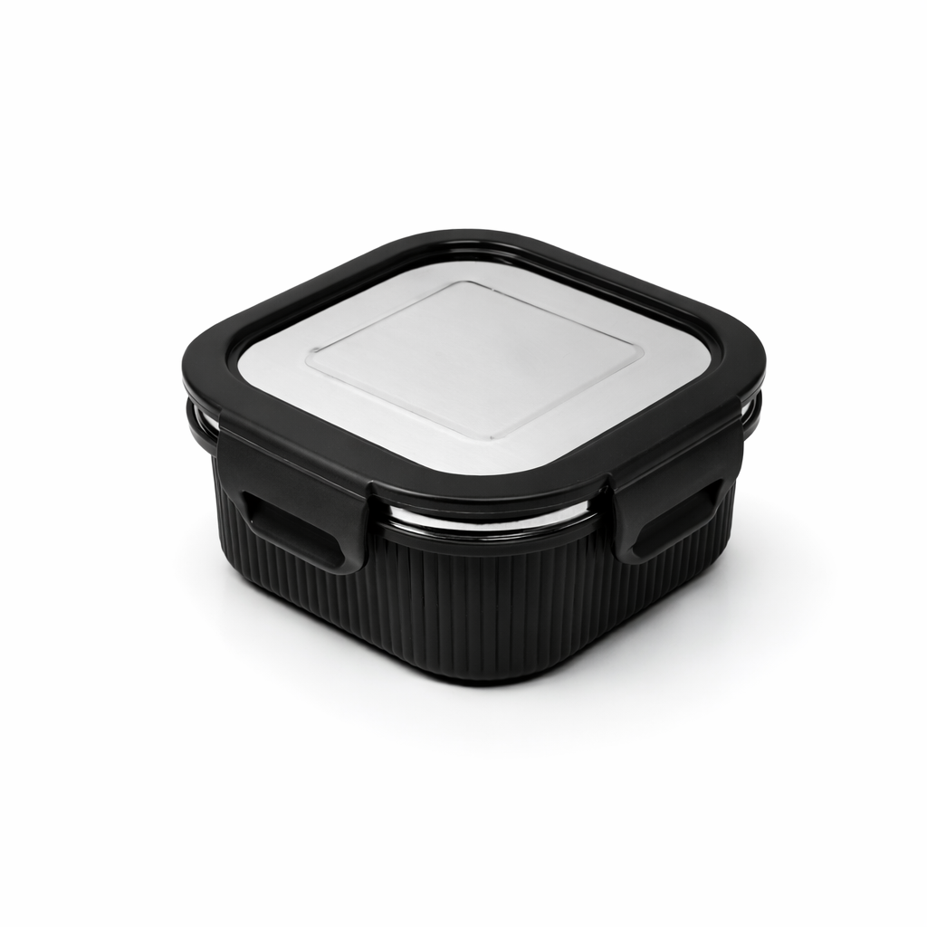 Lock N Store Microsafe Square Steel Container 400 ml