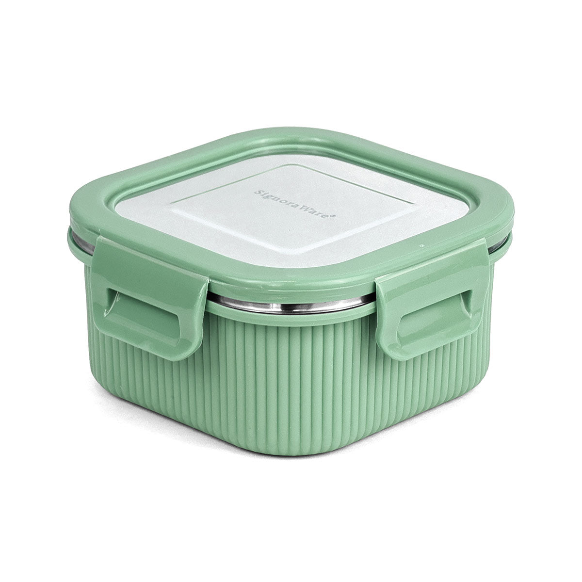 Lock N Store Microsafe Square Steel Container 400 ml