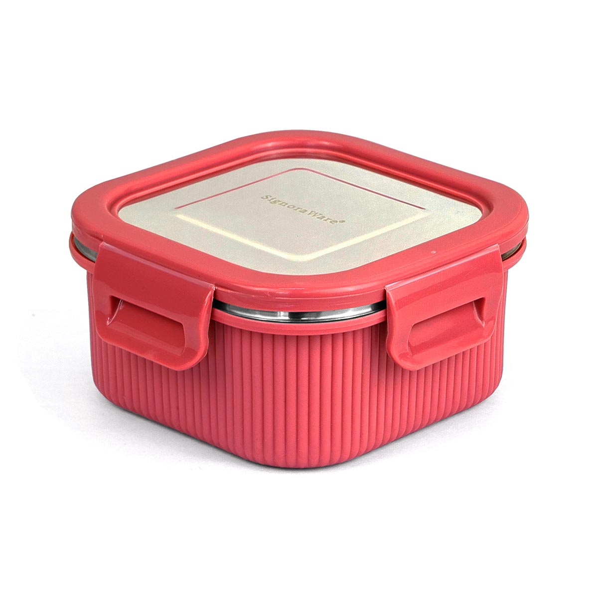Lock N Store Microsafe Square Steel Container 400 ml