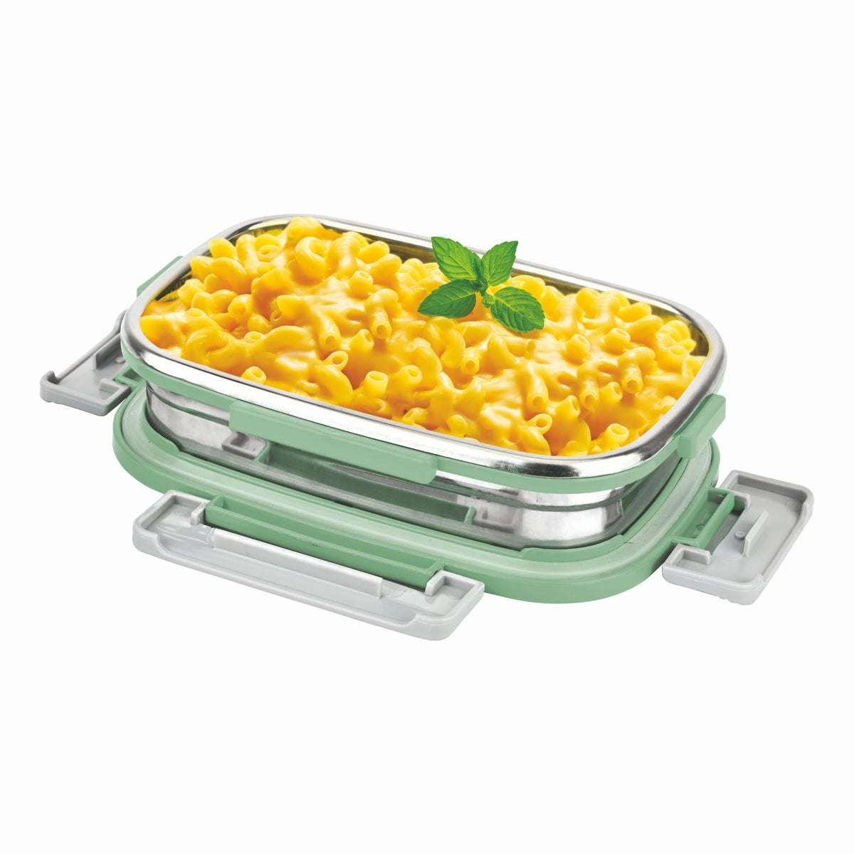 Lock N Store Steel Rectangular 650 ml. with Steel Lid