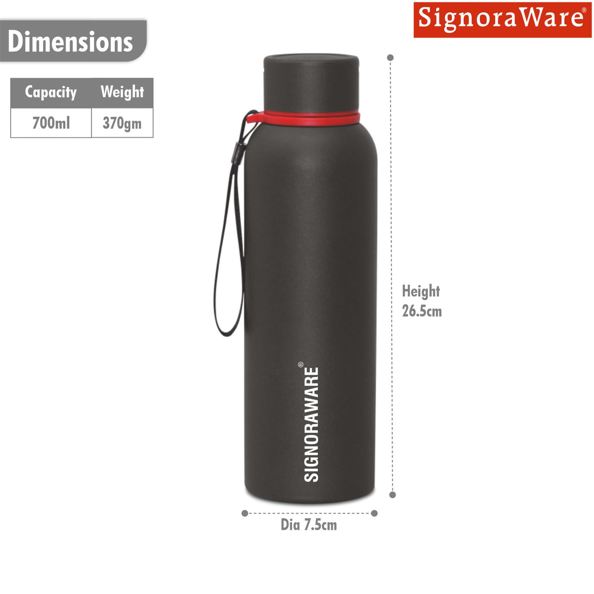 Parkour Vacuum Steel Bottle 700ml