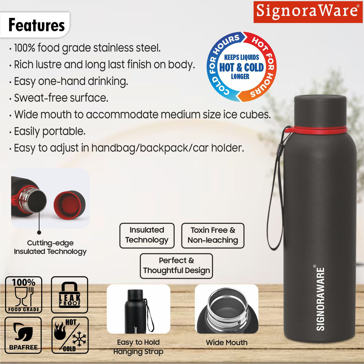 Parkour Vacuum Steel Bottle 700ml