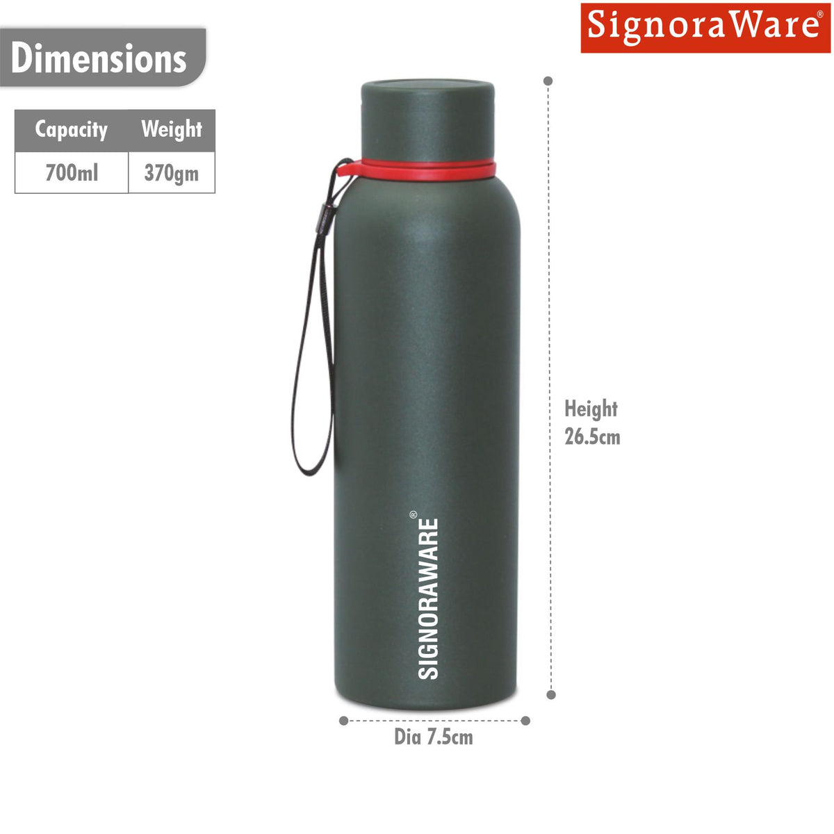 Parkour Vacuum Steel Bottle 700ml