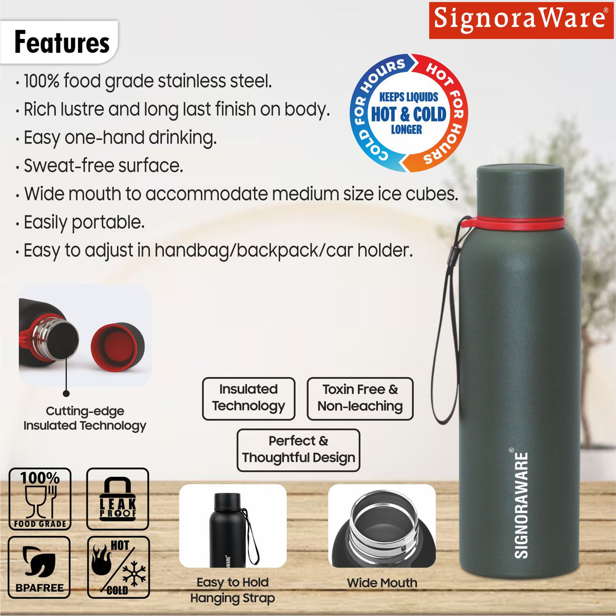 Parkour Vacuum Steel Bottle 700ml
