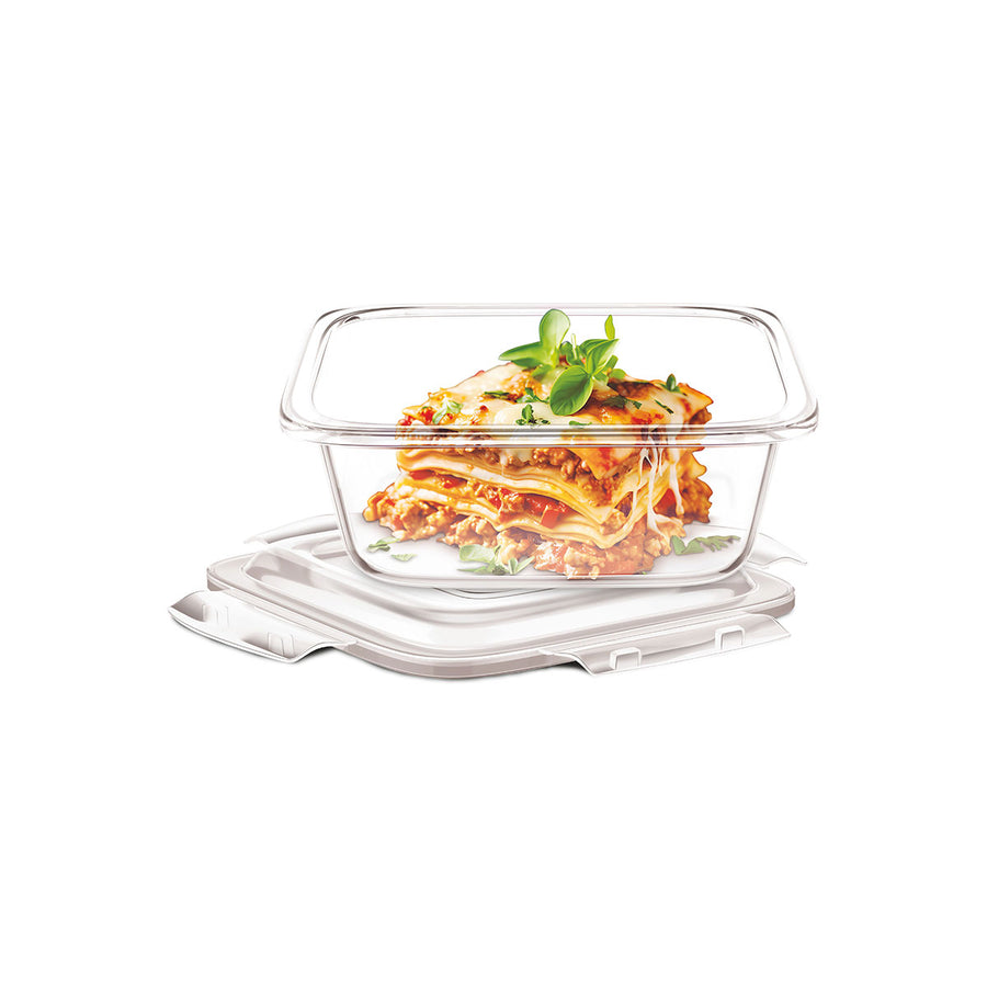 Safe Store Tempered Glass Container Square 320ml