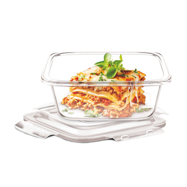 Safe Store Tempered Glass Container Square 1200ml