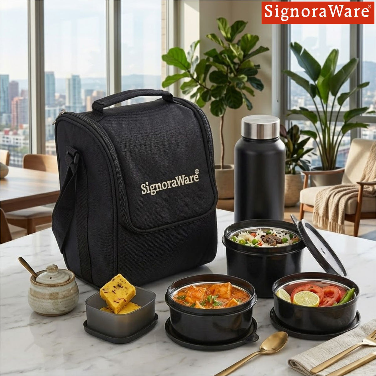 Signoraware Monarch Premium Microwave Safe Lunch Box