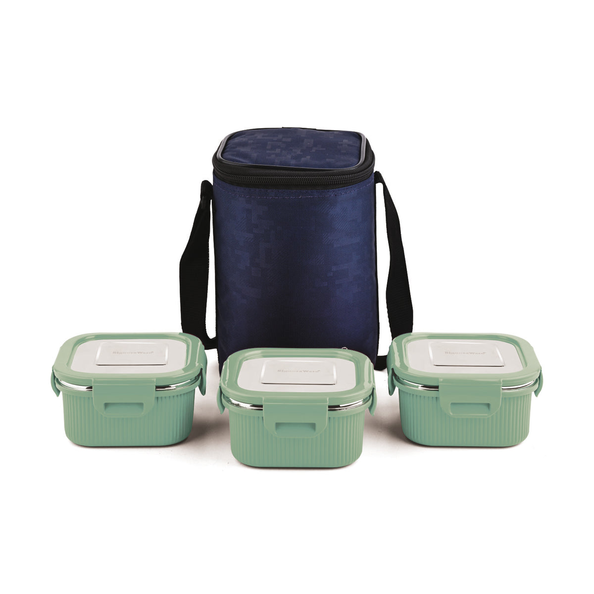 Box Bite Microsafe Stainless Steel Lunch Box Square