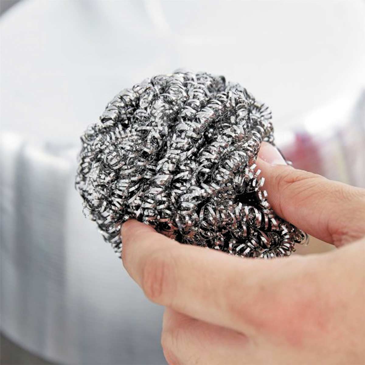 Steel Scrubber 18 Grams | Scourers for Utensils/Dishes/Pans/Ovens/Kitchen Sinks/Tiles/Grills/Stove/Oil Grease/Dirt Remover
