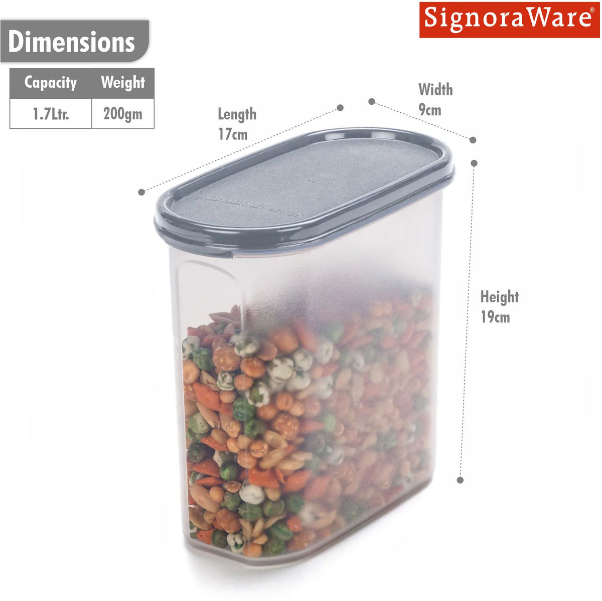 Modular Container Oval No.3, 1.7 litre