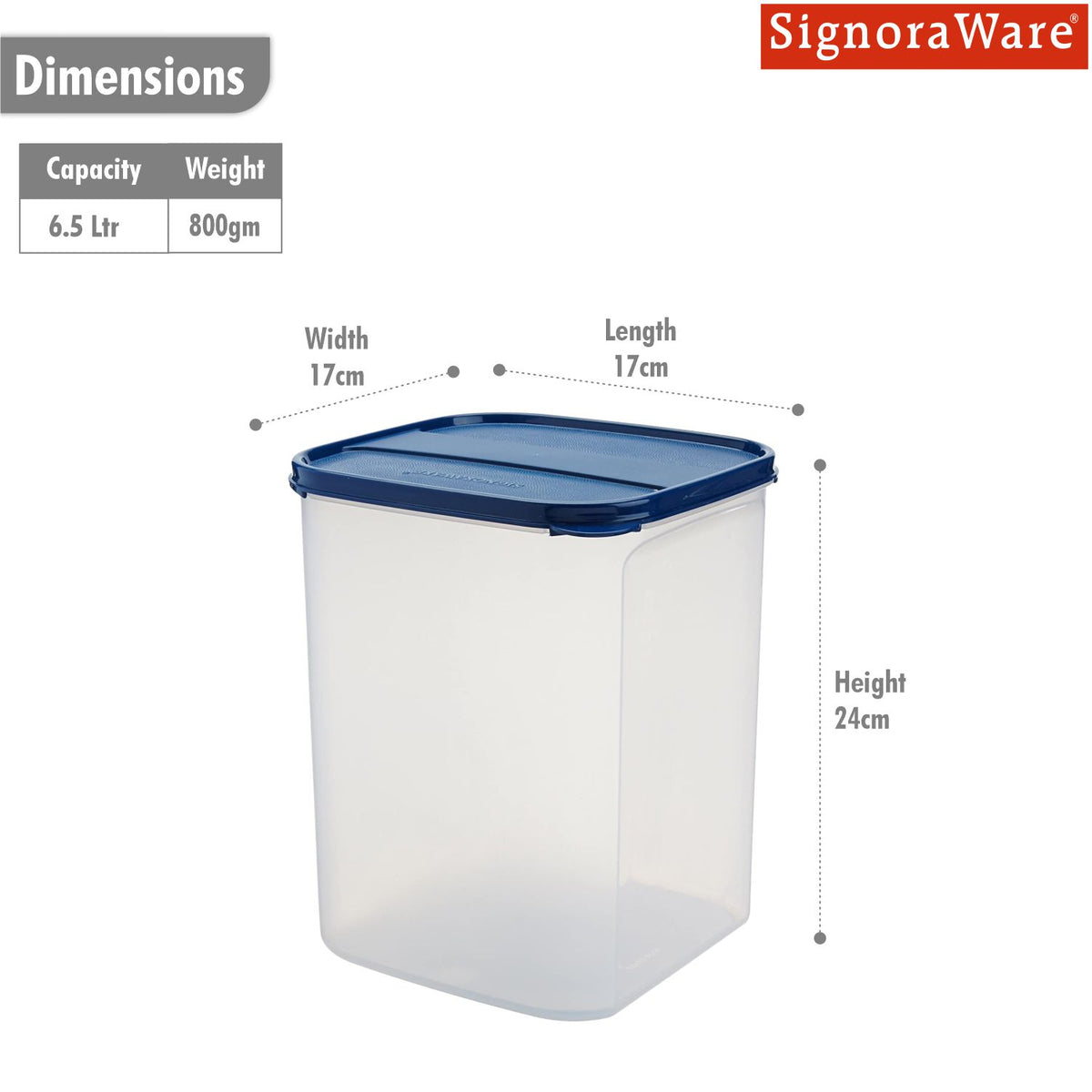Modular Square  6.5 Ltr.