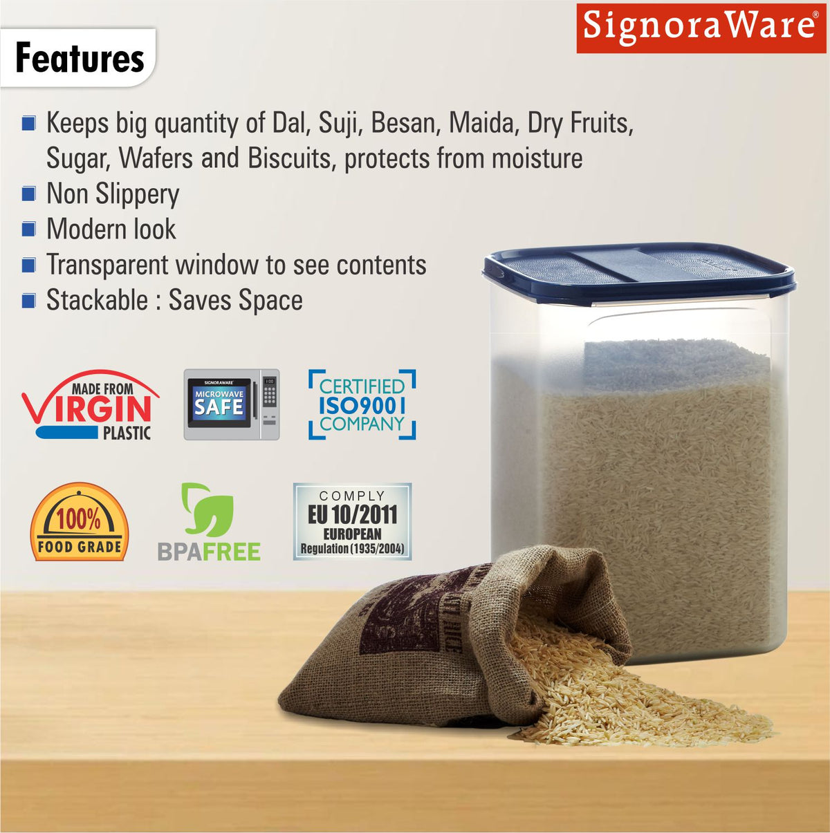 Modular Square  6.5 Ltr.
