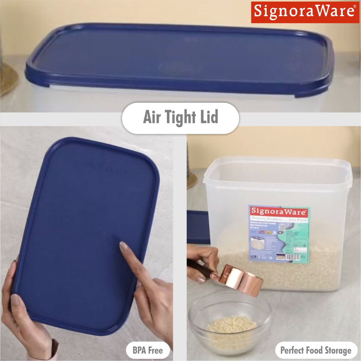 Modular Container Rectangular 9Ltr.