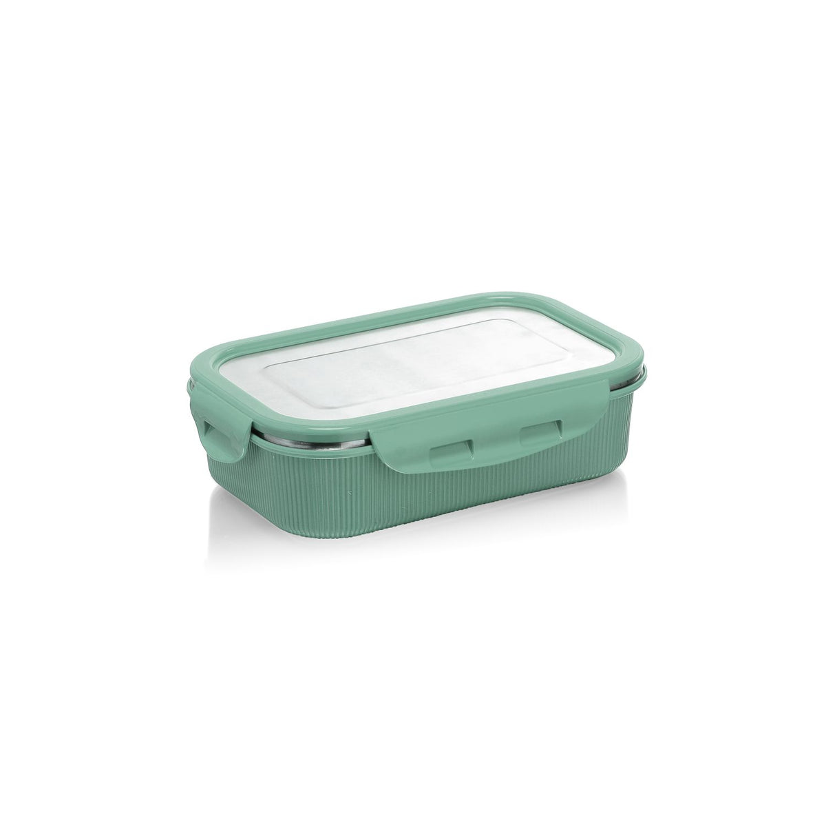 Lock 'N' Store Microsafe Steel Rectangular 400 ml with Steel Lid