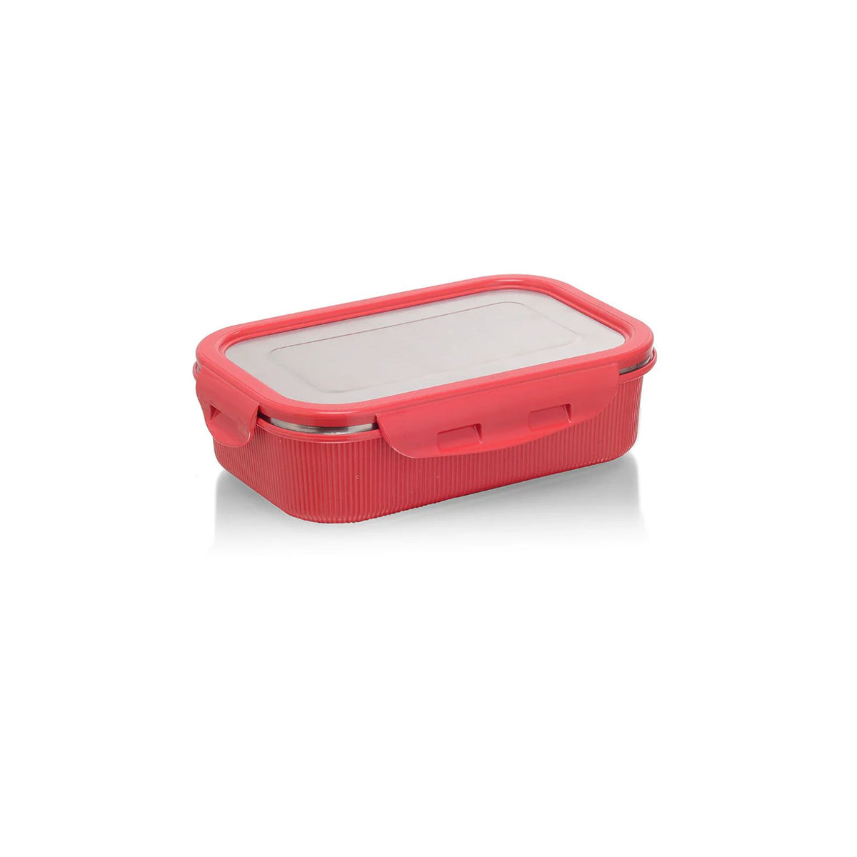 Lock 'N' Store Microsafe Steel Rectangular 400 ml with Steel Lid