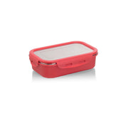 Lock 'N' Store Microsafe Steel Rectangular 400 ml with Steel Lid