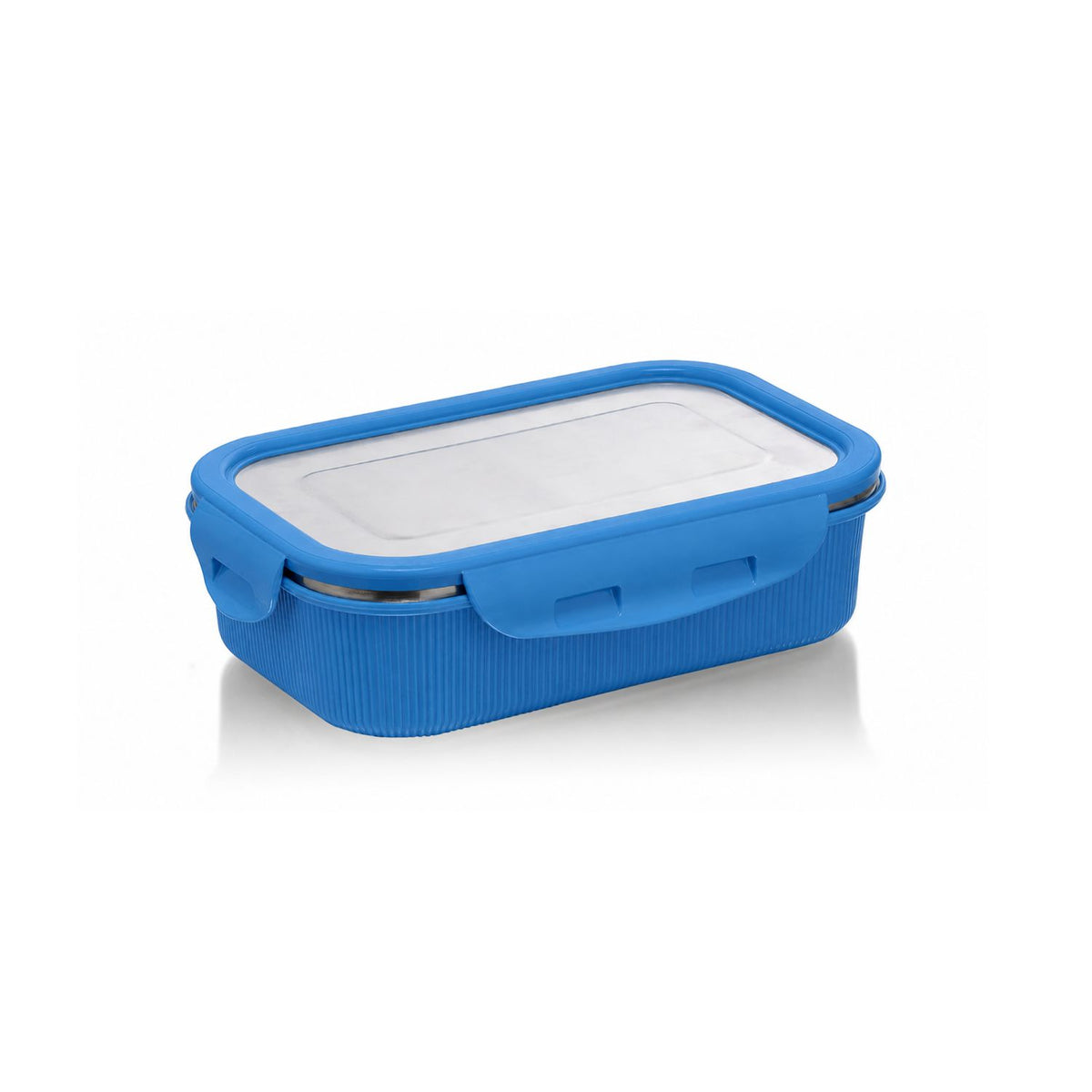 Lock 'N' Store Microsafe Steel Rectangular 400 ml with Steel Lid