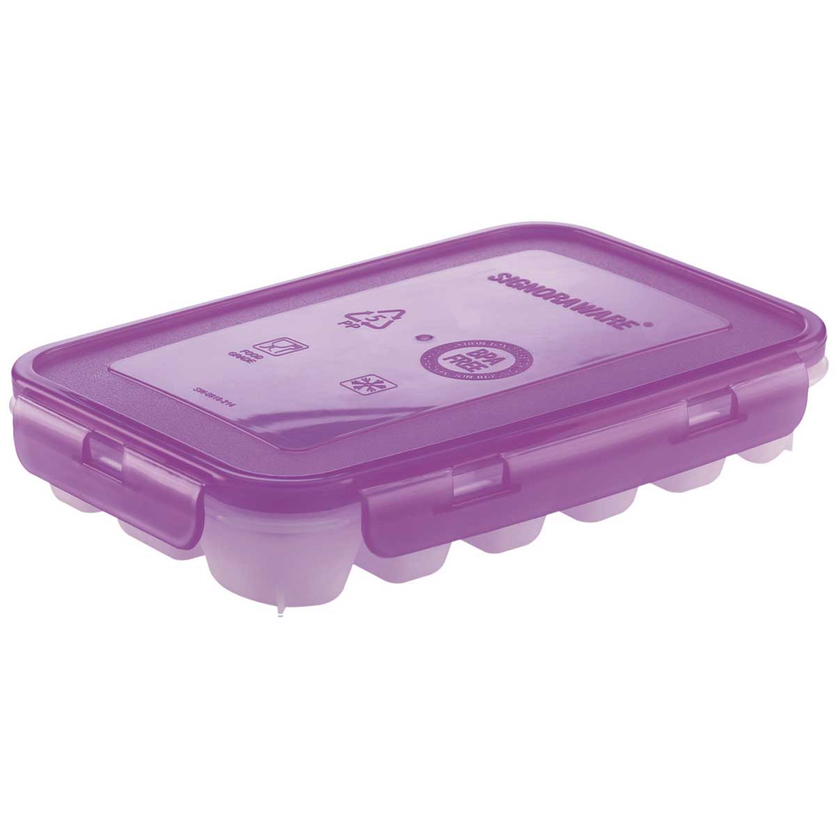 Ice Tray (18 Pcs.) | Ice Cube Trays with Airtight Locking Lids