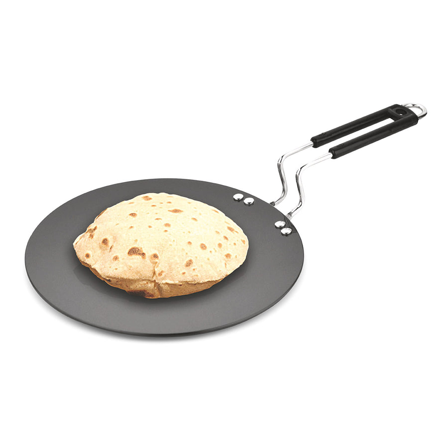 Opulent Hard Anodised Concave Parantha / Roti Tawa 28 cm