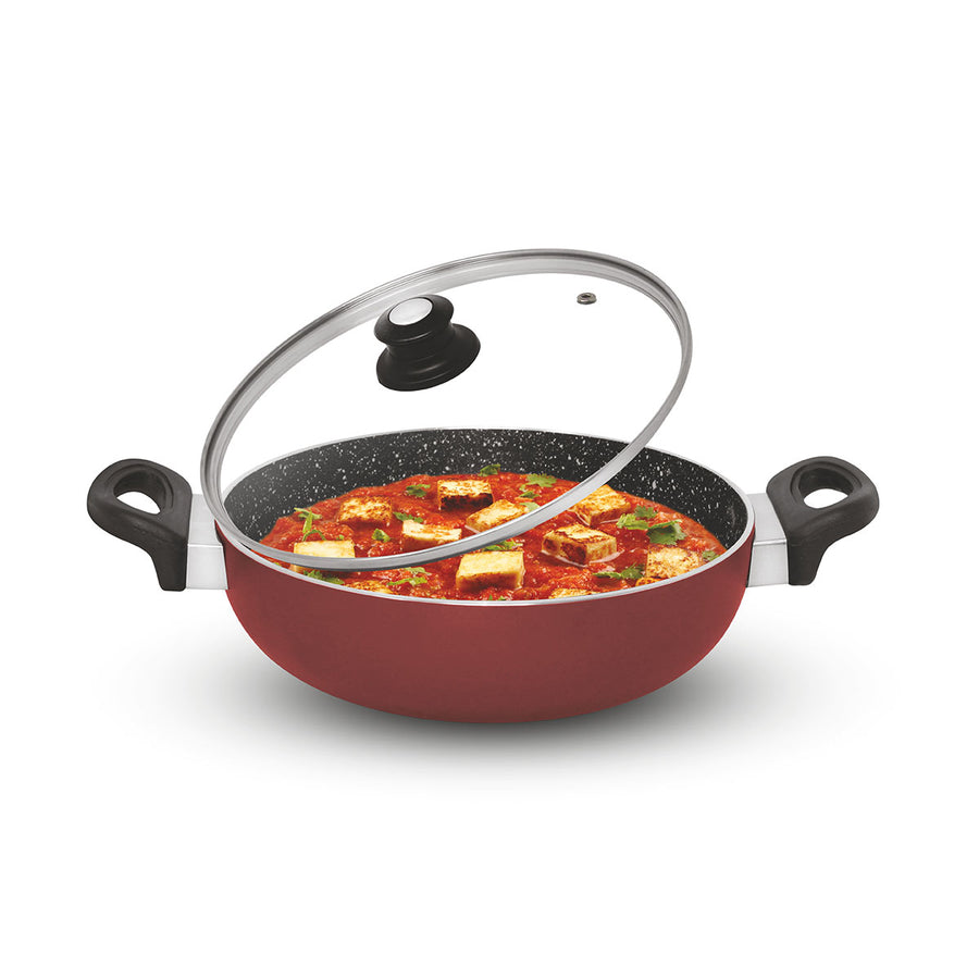 Perfecto Non Stick Kadhai 4 Coating 4mm 24cm