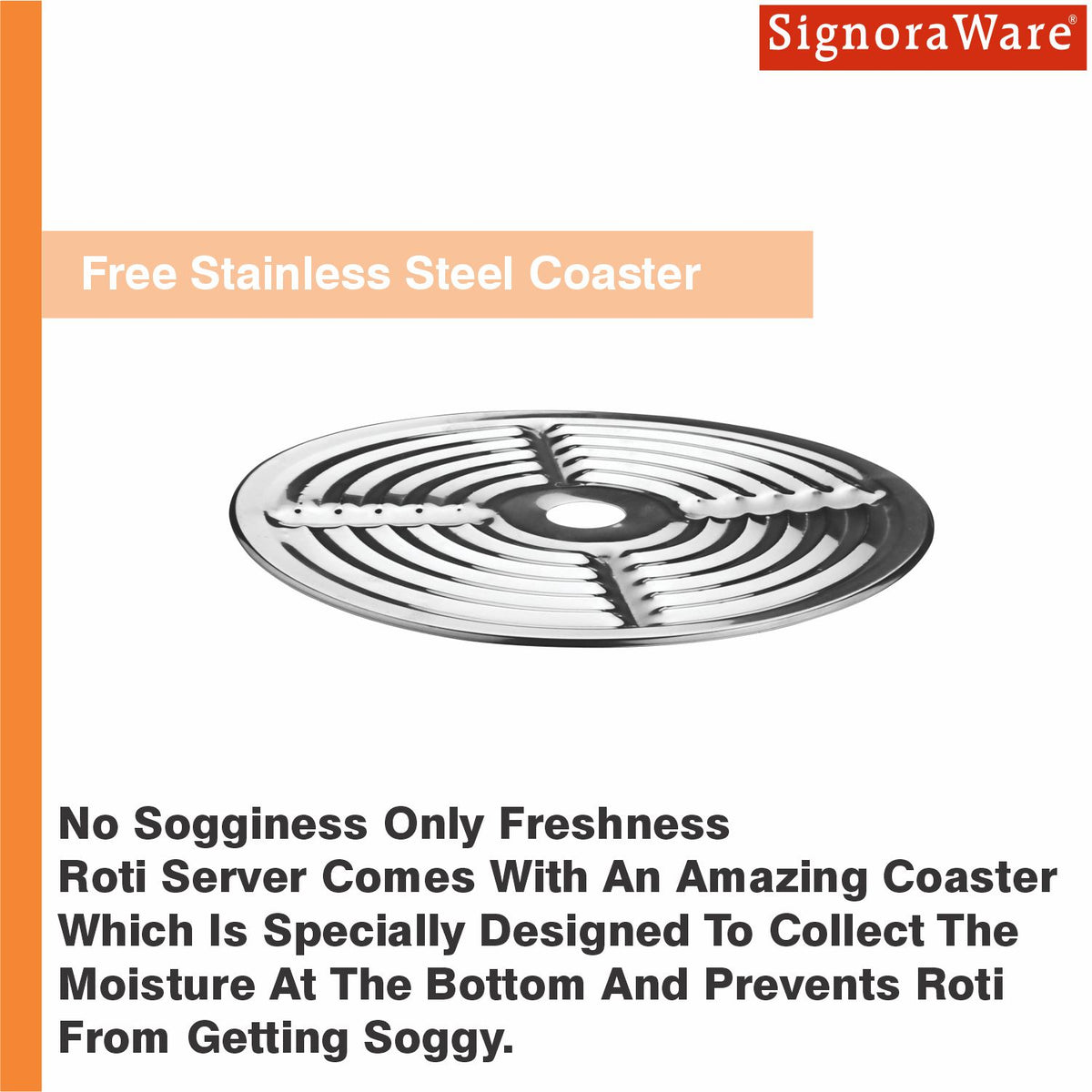 Roti Server with Steel Lid 1500ml