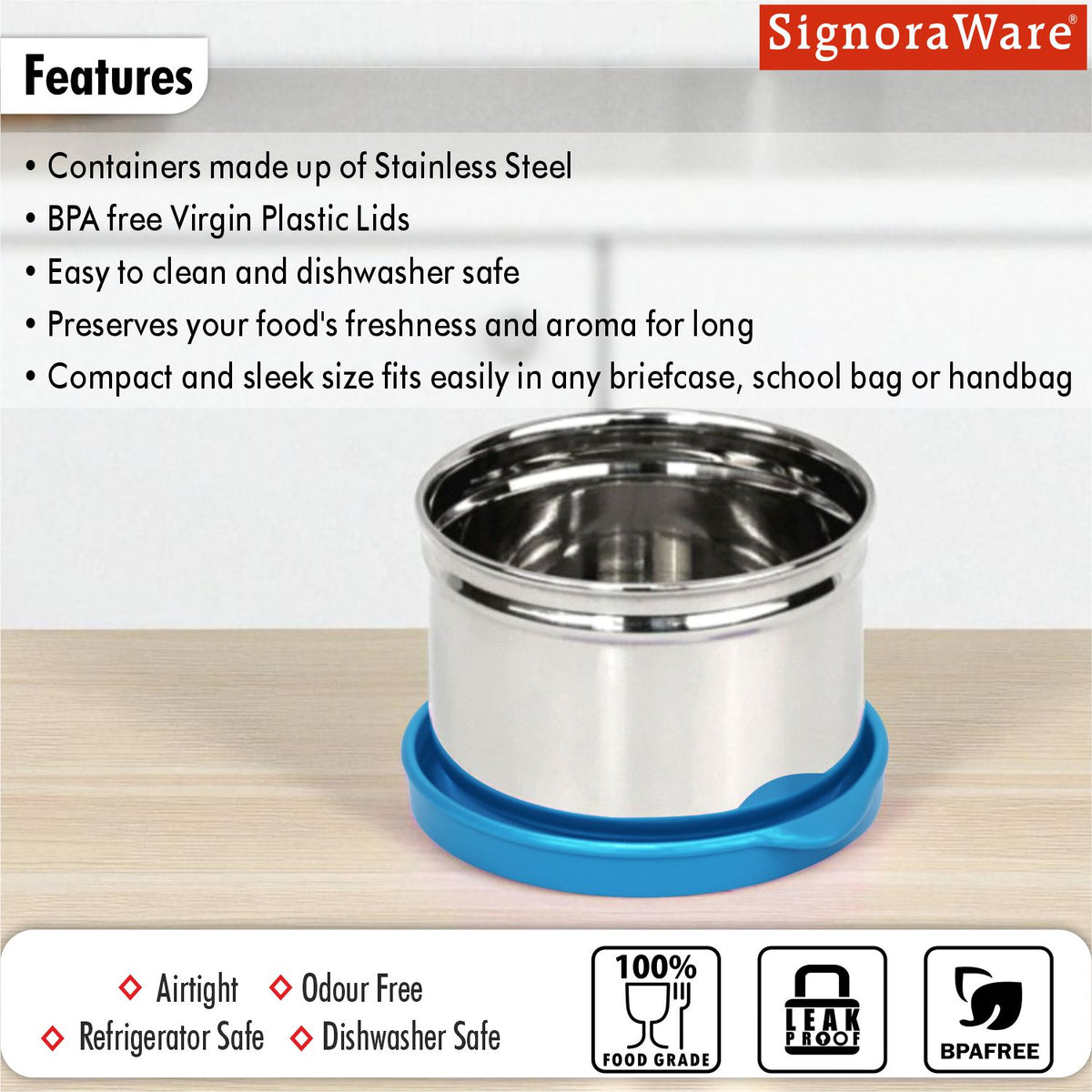 Mini Fresh Steel Big Container 170ml
