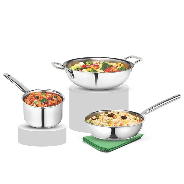 ArtistaTriPly (Kadhai 24cm, Frypan 24cm, Saucepan 16cm)