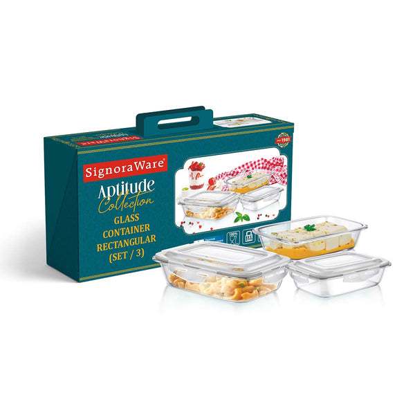 Safe Store Tempered Glass Rectangular (Set of 3)