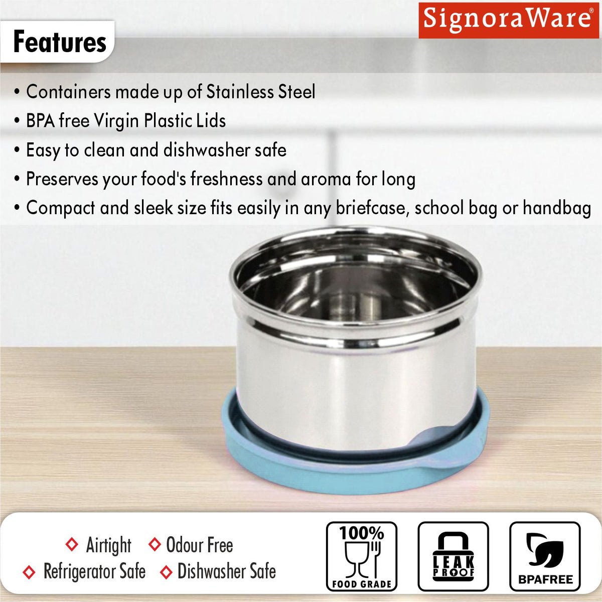 Mini Fresh Steel Big Container 170ml