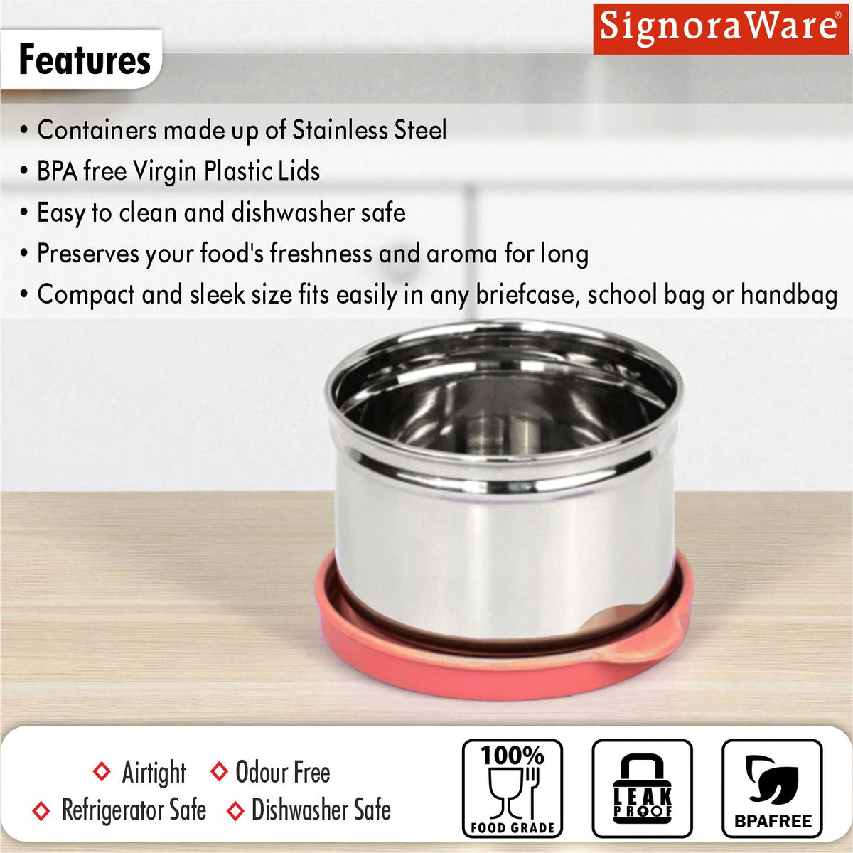 Mini Fresh Steel Big Container 170ml