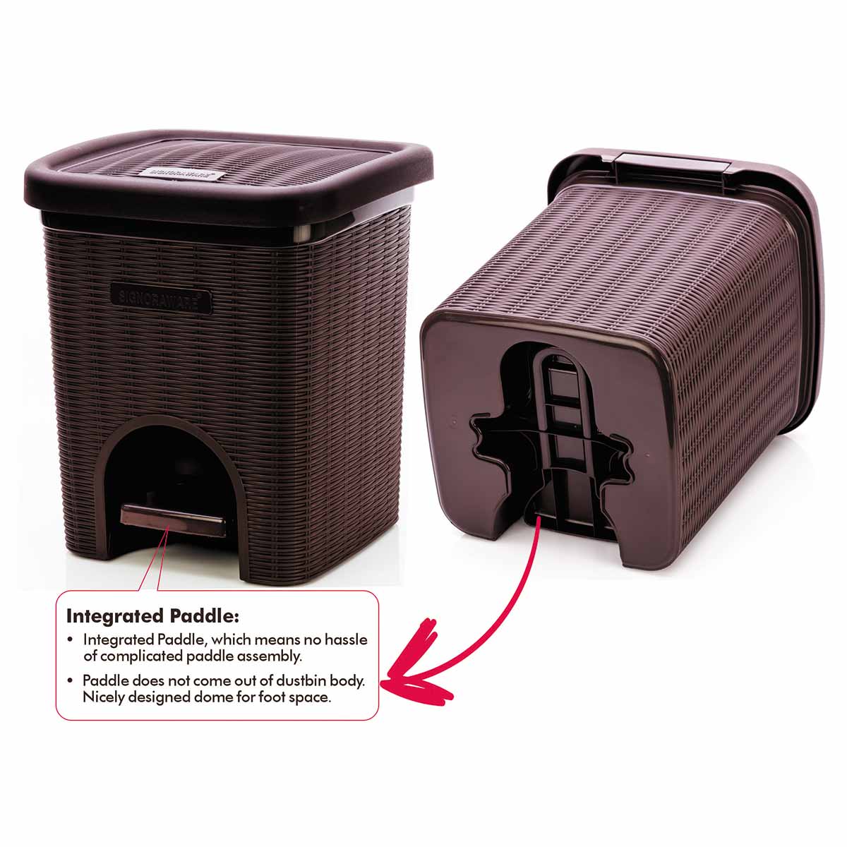 Dustbin 7 Litre | Pedal Dustbin 7 Litre | Modern Lightweight Dustbin for Home and Office