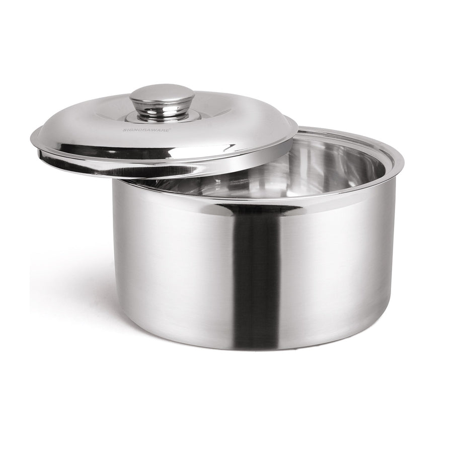 Signoraware Therma Casserole (3000ml) - Double Wall Stainless Steel Insulated casserole | Casserole for Serving Cooked Food and Storing Hot Food Thermoware HOT and Cold for Long Hour for Home Canteen Picnic