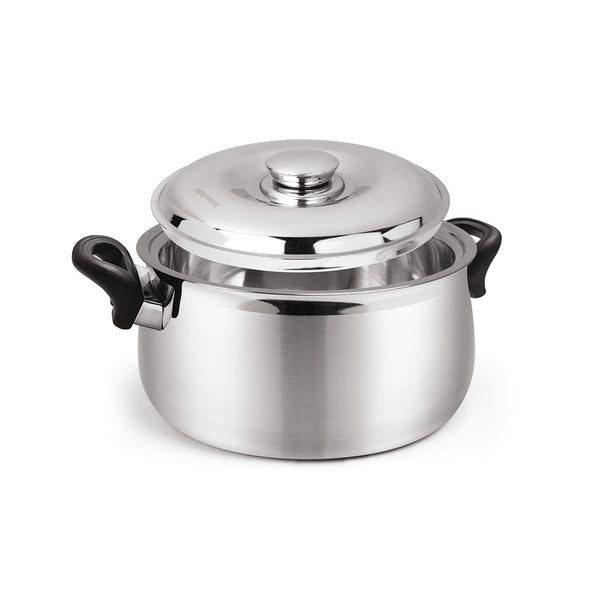 Hot Delight Casserole with Handle (2100ml) - Double Wall Stainless Steel Insulated casserole - Keep Food Hot for longer time.