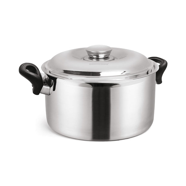 Signoraware Therma Casserole with Handle (2100ml) - Double Wall Stainless Steel Insulated casserole | Casserole for Serving Cooked Food and Storing Hot Food Thermoware HOT and Cold for Long Hour for Home Canteen Picnic