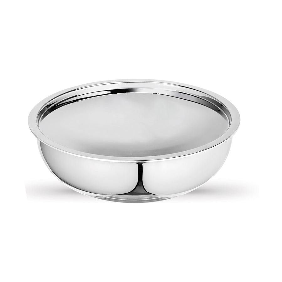 Artista Triply Stainless Steel Shallow Tasla with Lid| Silver (Induction and Gas Stove Friendly), 26cm, 4000ml