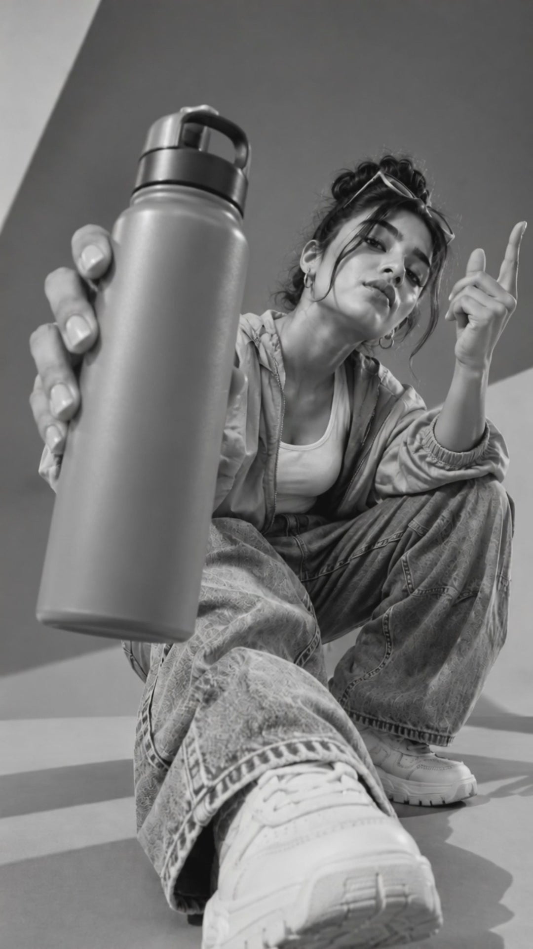 Load video: Blaze Steel Water Bottle 1 Litre (Coloured)