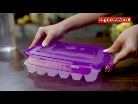 Ice Tray (18 Pcs.) | Ice Cube Trays with Airtight Locking Lids